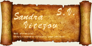 Sandra Vitezov vizit kartica